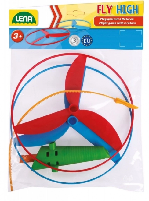 Vliegende schijven 20cm+starter plastic in zak 3+