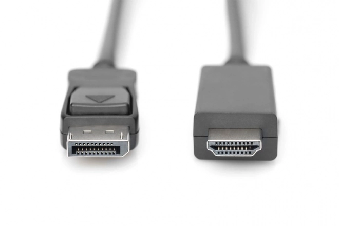 DisplayPort 1.2 adapter cable with snap-in connector 4K 60Hz UHD Type DP/HDMI A M/M black – 2 m