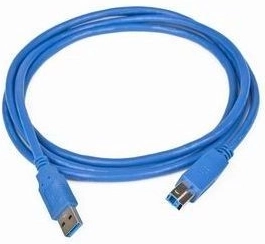 USB-3.0-Kabel AB (AM–BM) 1,8 m blau