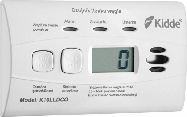 Koolmonoxidemelder met display Kidde
