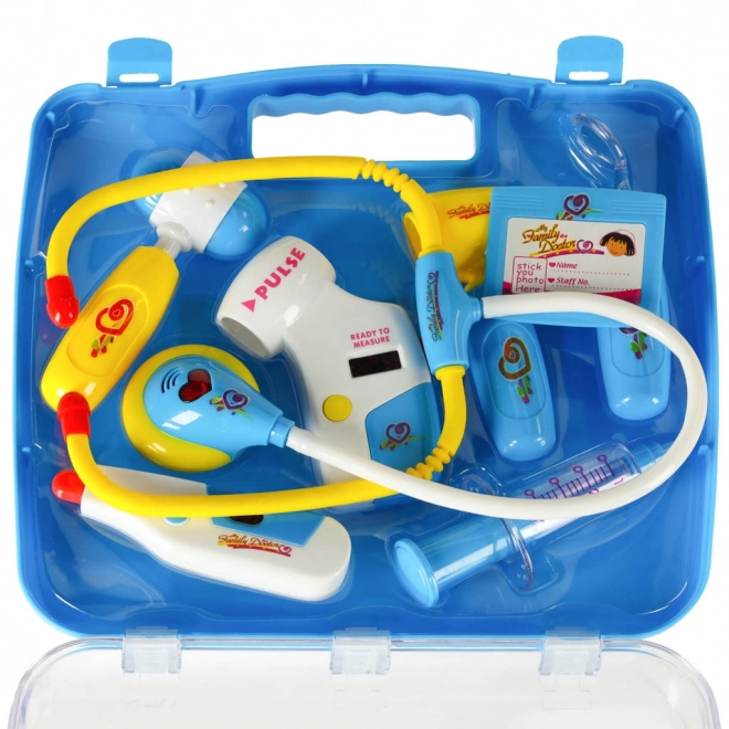 Kinder doktersset in koffer - blauw