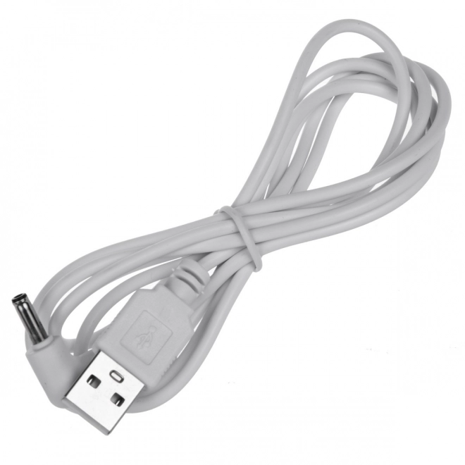 digitaler Wecker mit Thermometer und verspiegeltem LED-Display, weiß