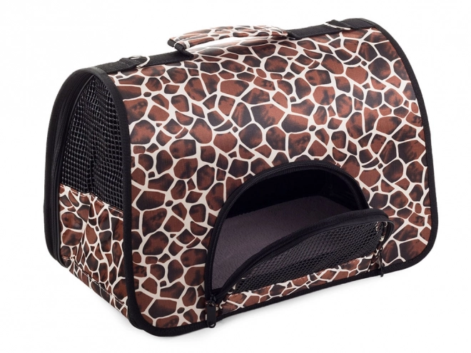 Grote transporttas met giraffeprint