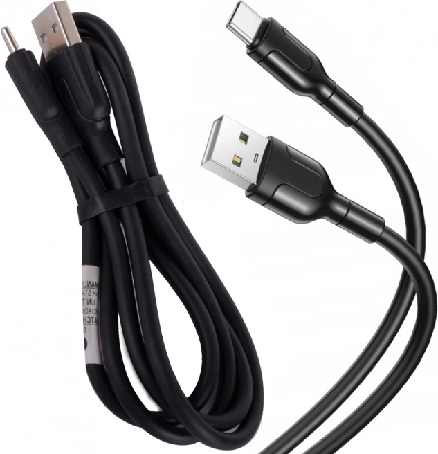 USB cable USB‑A to USB‑C, 0.9 m, durable, fast charging and data transfer