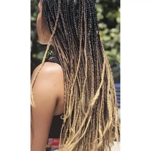 Ombre Blonde Synthetische Flechtfrisur