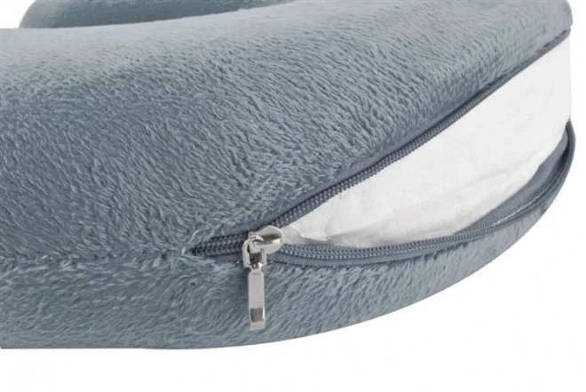 Gray travel pillow