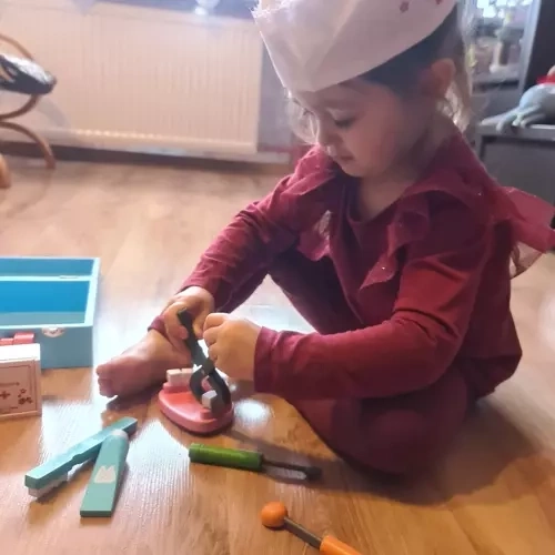 Kleine Dokter Set - Houten Kruzzel 19869