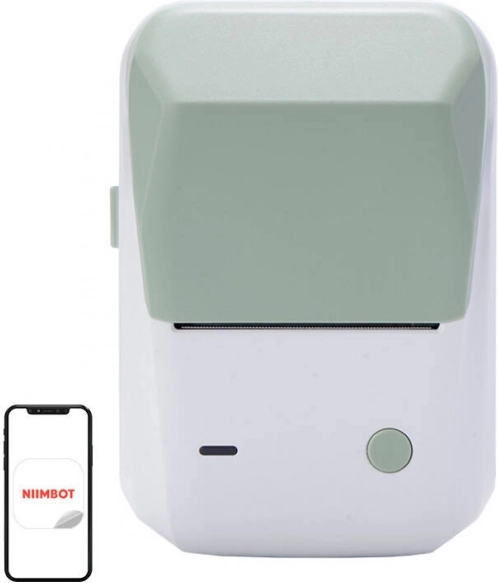 Draagbare thermische labelprinter Niimbot B1 – Bílo-zelená
