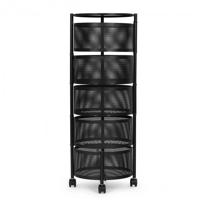 Keuken plank organizer met draaibare planken, 5 niveaus, metaal, ModernHome