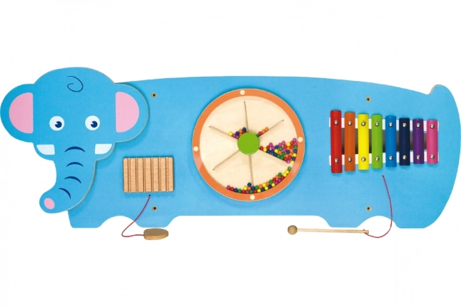 Jeu mural en bois - éléphant