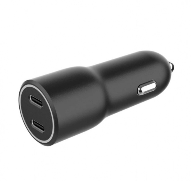 Car Charger with 2x USB-C PD 40W Black