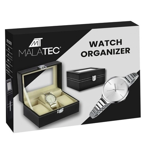 Elegant Watch Organizer with Three Compartments