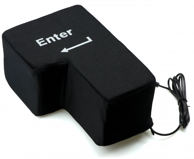 Große Enter-Taste Antistress-Kissen USB