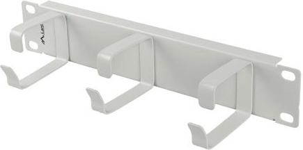 10" Kabelorganizer Typ B mit 3 Metallhaltern, grau