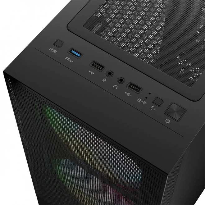 Behuizing Arya ARGB USB 3.0 Midi Tower zwart