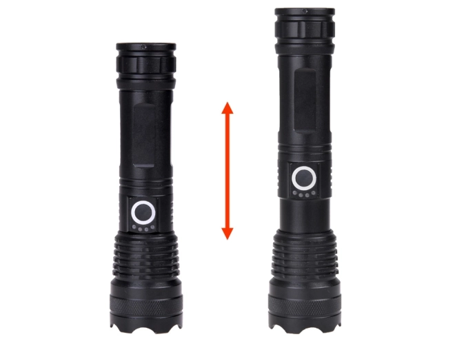Krachtige LED-zaklamp USB waterdicht