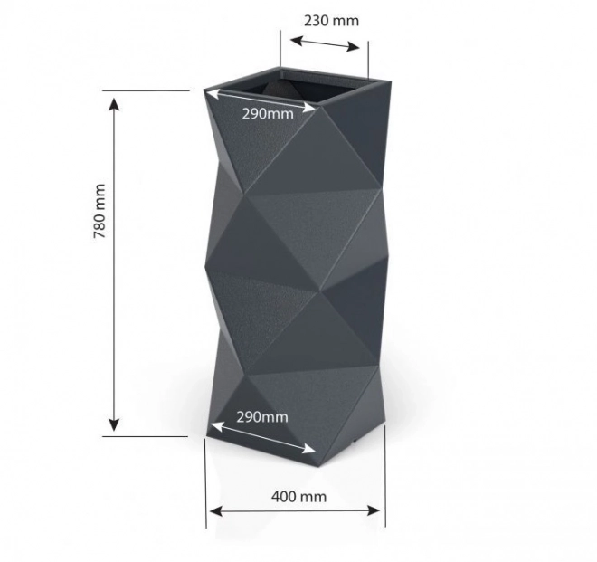 Ontwerp Bloempot MONUMO ASTI 2 Kleuropties 78 cm hoog