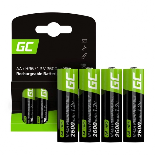 Oplaadbare batterijen Green Cell Sticks 4x AA R6 2600mAh