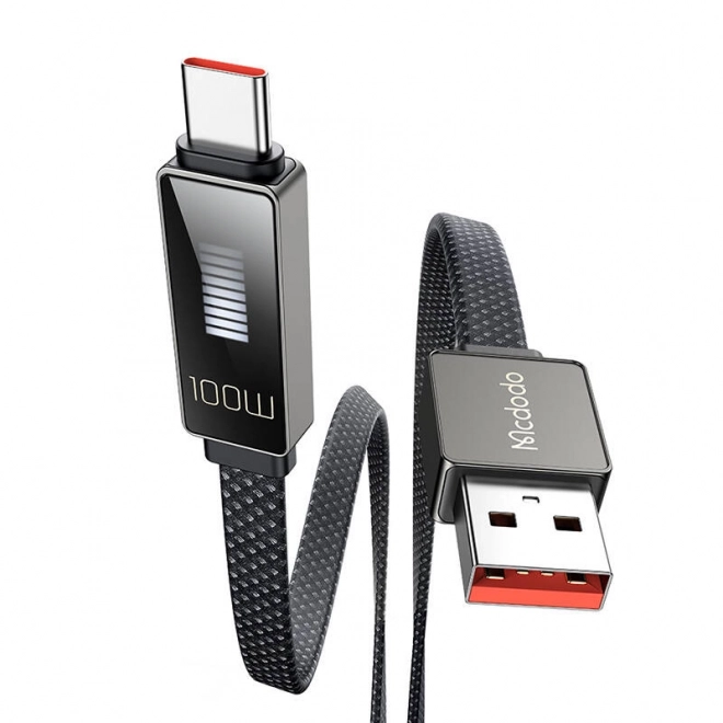 Kabel Mcdodo CA-4980 USB naar USB-C met display 1,2 m (zwart)