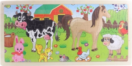 Wooden Puzzle On the Farm 96 Pieces