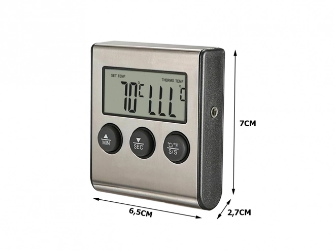 Thermomètre numérique avec sonde thermique pour viande
