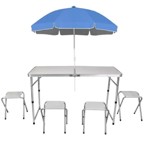 Camping-Set mit Tisch und 4 Stühlen