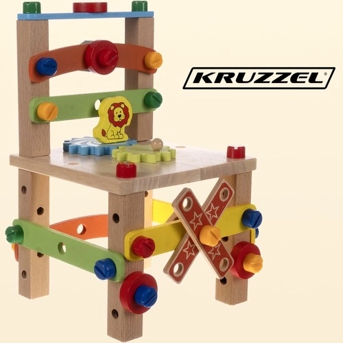 Houten educatieve stoel
