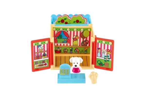 Plastic huisje met huisdier