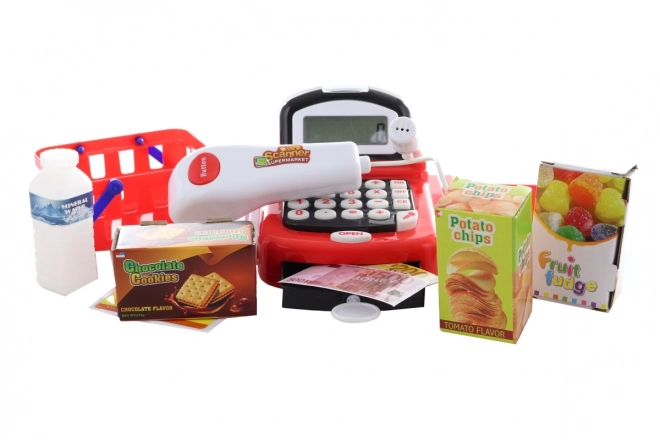 Kinderspeelgoedkassa met accessoires