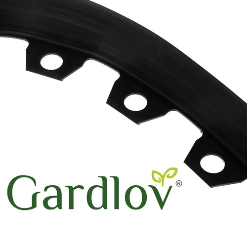 Tuinrand 6 cm x 10 m zwart