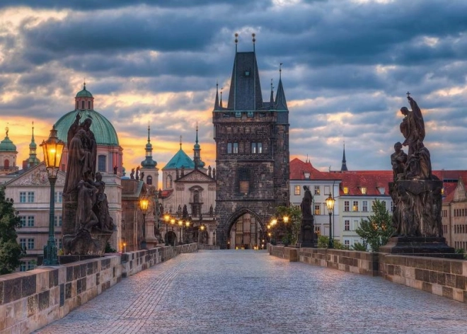 Praag: Wandeling over de Karelsbrug puzzel 1000 stukjes
