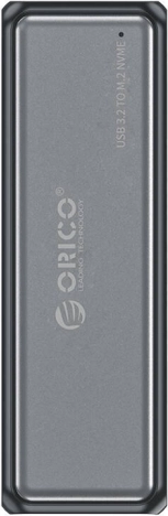 Orico externe behuizing voor SSD NVMe M.2 10 Gbps met USB-A/USB-C-kabel, grijs