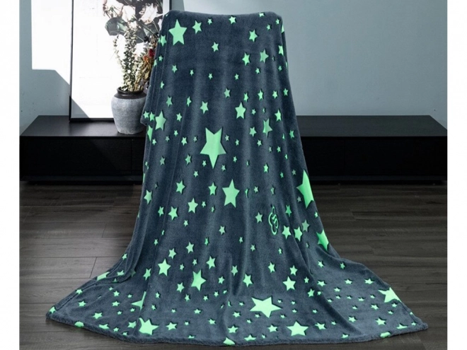 Fleece Blanket with Sleeves – Glows in the Dark