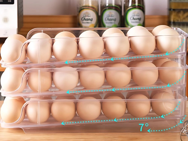 Universele eierdoos voor de koelkast