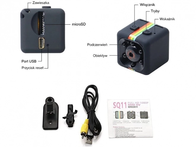 Mini spionage USB webcam Full HD met IR