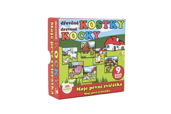 Blokken kubus mijn eerste dieren
