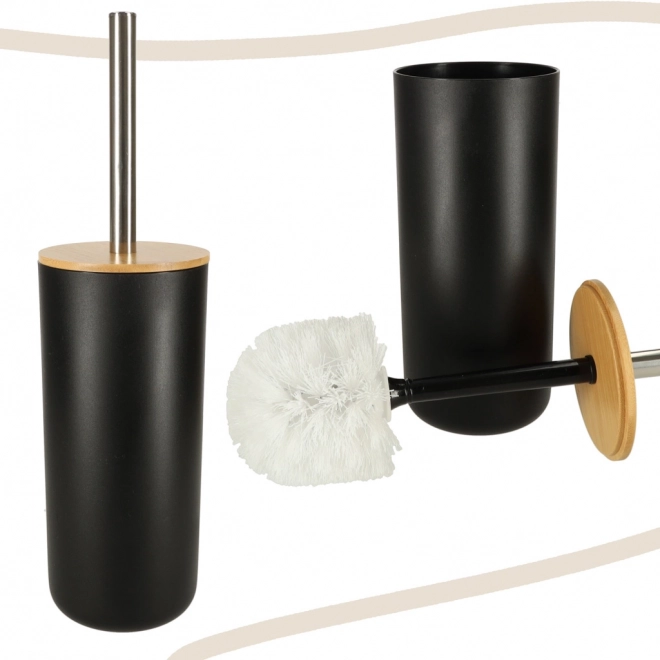 Ensemble élégant d'accessoires de salle de bain 6 pcs noir