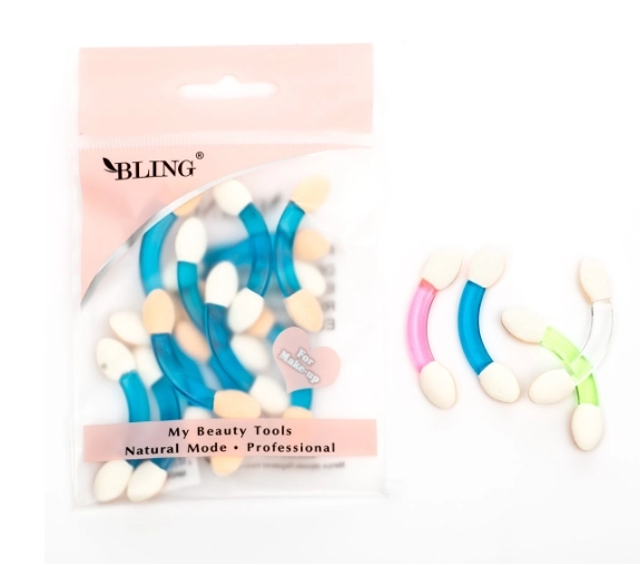 Dubbelzijdige applicatiestick schaduw / make-up BLING - set van 12 stuks.