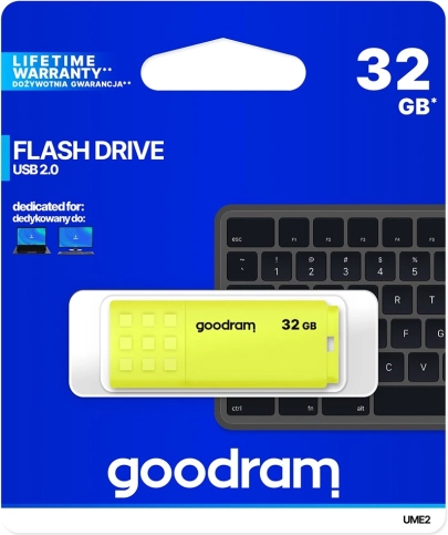 USB-flashstation Goodram NEO 32 GB geel (USB 2.0)