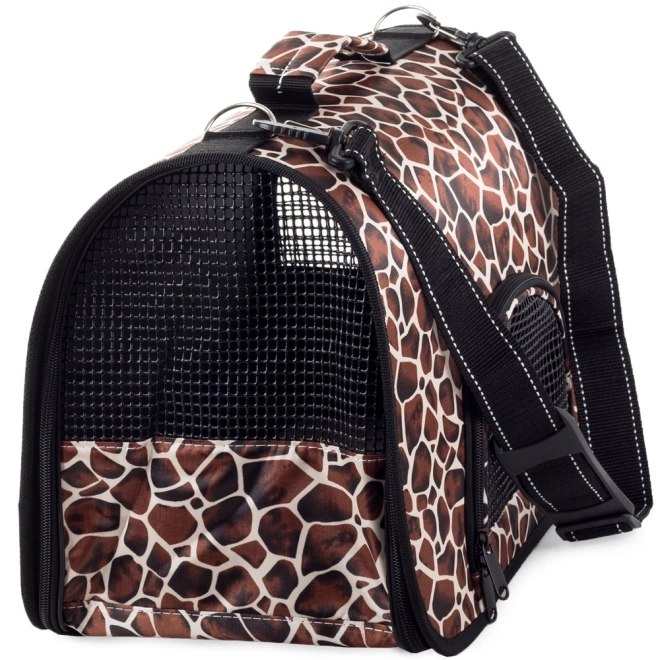 Grote transporttas met giraffeprint