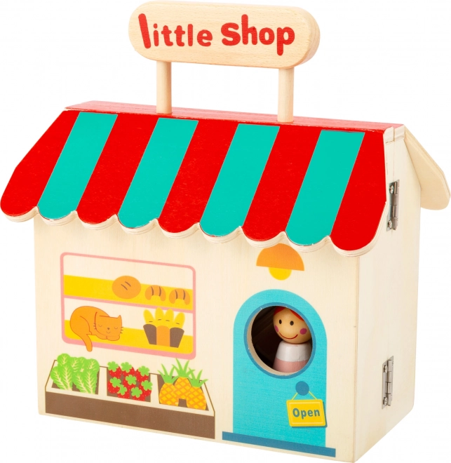 Houten winkel in koffer van Small Foot