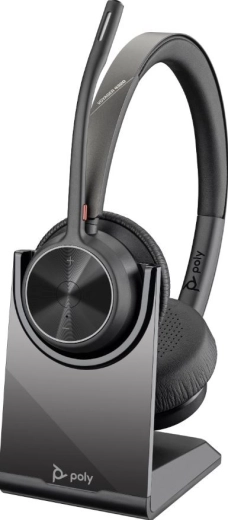 Casque sans fil Voyager 4320 USB‑C avec adaptateur BT700 et station de charge