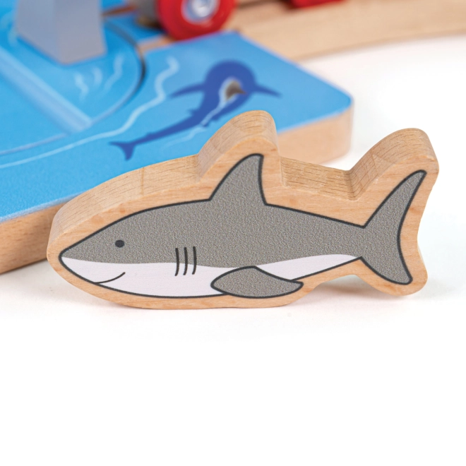 Deux figurines de requins robustes