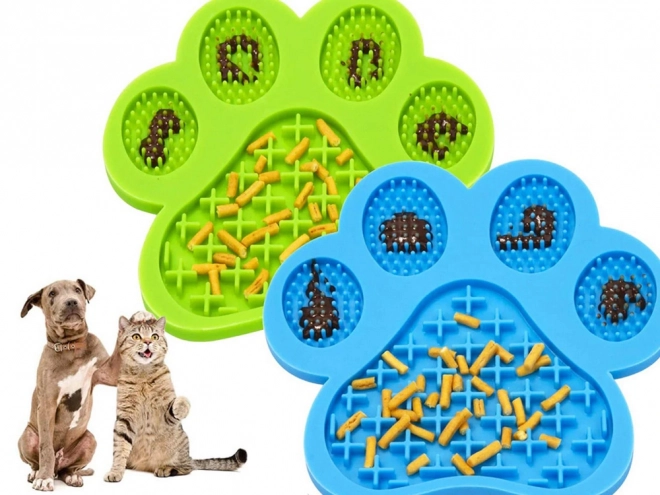 Anti-Stress Licking Mat for Dogs Paw Shape