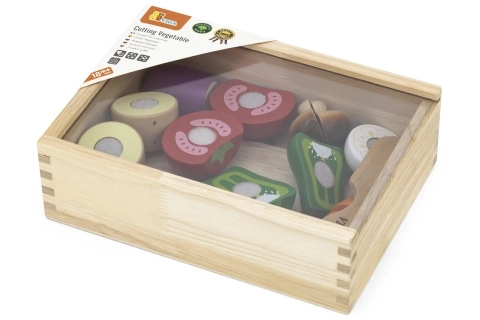 Houten snijset - groenten voor kinderen