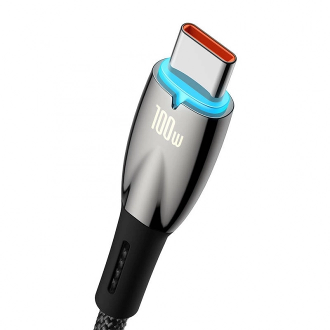 Kabel USB-C Baseus Glimmer 100 W, 2m zwart