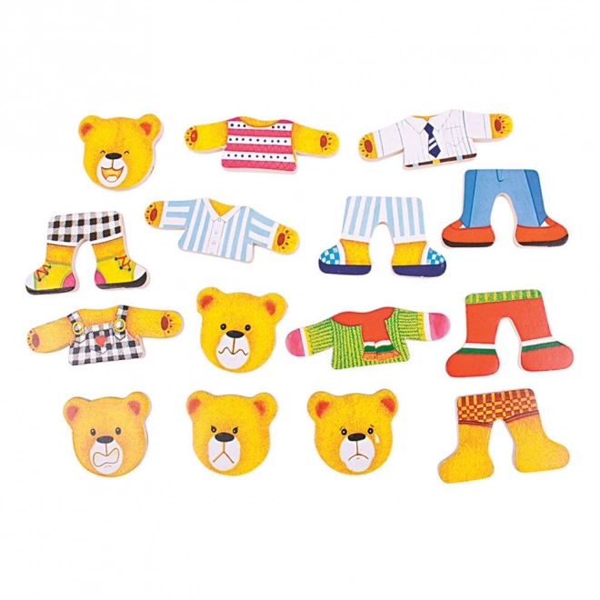 Puzzle à habiller Famille d'ours de Bigjigs Toys