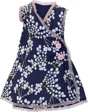Robe fleurie au look portefeuille