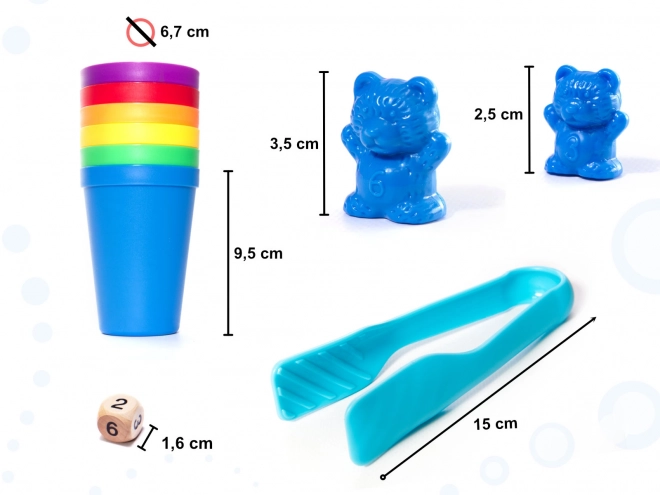 Montessori leermiddelen beren - 116 stukjes