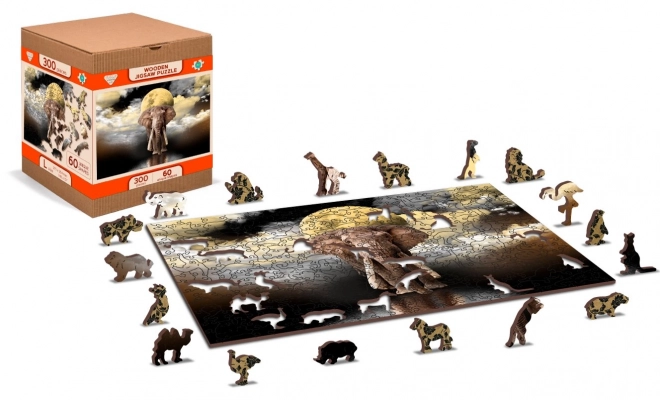 Houten puzzel Olifantendromen